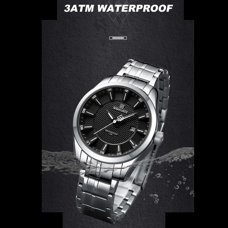 ساعت مچی عقربهای مردانه نیوی فورس مدل NF8032SB