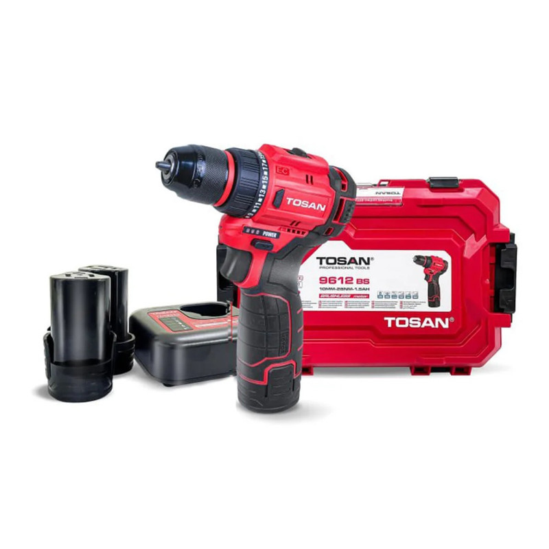 پیچ گوشتی شارژی براشلس 12 ولت توسن مدل 9612BS پیچ گوشتی شارژی براشلس 12 ولت توسن مدل 9612BS