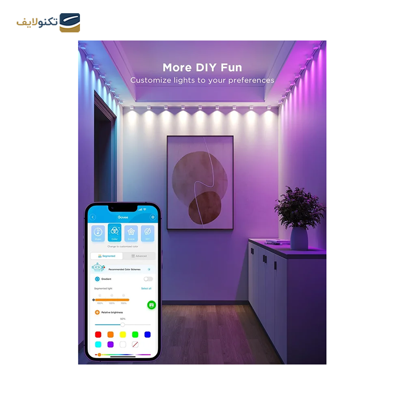 gallery-ریسه هوشمند گووی مدل RGBIC Wi-Fi/Bluetooth LED Strip Lights With Protective Coating H612A طول 5 متر copy.png gallery-ریسه هوشمند گووی مدل RGBIC Wi-Fi/Bluetooth LED Strip Lights With Protective Coating H612A طول 5 متر copy.png