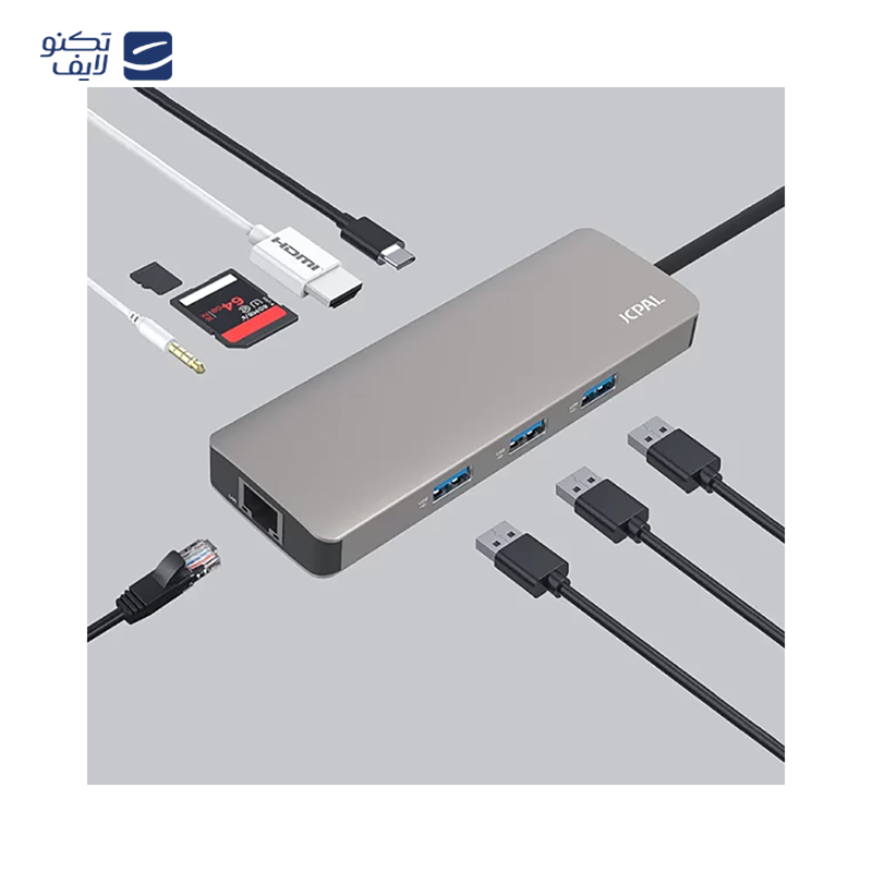 gallery-هاب USB-C جی سی پال 6 پورت مدل Onyx USB-C 6-Port Hub JCP6253 copy.png gallery-هاب USB-C جی سی پال 6 پورت مدل Onyx USB-C 6-Port Hub JCP6253 copy.png