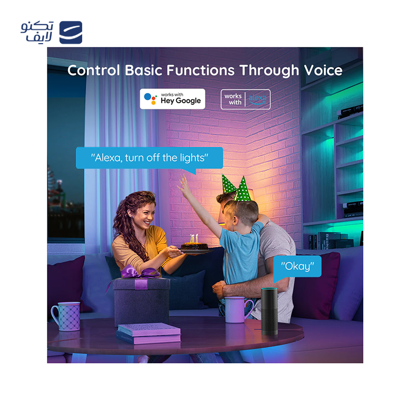 gallery-ریسه هوشمند گووی مدل RGBIC Basic Wi-Fi Bluetooth LED Strip Lights H618A طول 5 متر همراه با کابل چویتک copy.png gallery-ریسه هوشمند گووی مدل RGBIC Basic Wi-Fi Bluetooth LED Strip Lights H618A طول 5 متر همراه با کابل چویتک copy.png