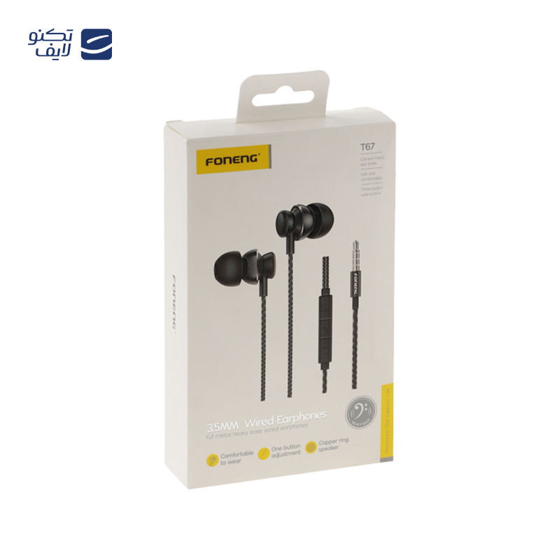 هندزفری سیمی فوننگ مدل T67 هندزفری سیمی فوننگ مدل T67