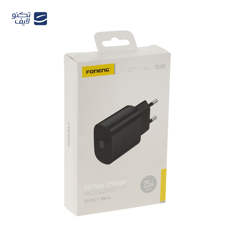شارژر دیواری ۲۵ وات فوننگ مدل EU51 شارژر دیواری ۲۵ وات فوننگ مدل EU51