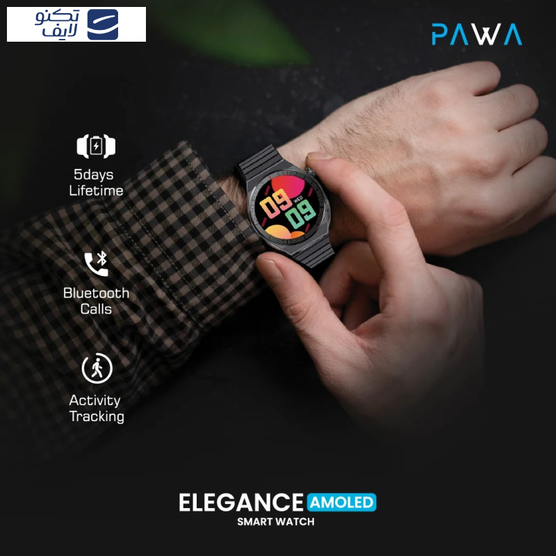 ساعت هوشمند پاوا مدل Elegance شمارنده ضربان قلب، گام شمار، نمایش اعلان، بند فلزی  ساعت هوشمند پاوا مدل Elegance شمارنده ضربان قلب، گام شمار، نمایش اعلان، بند فلزی