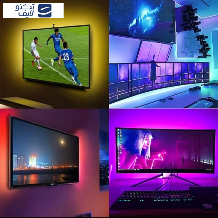ریسه ال ای دی مدل گیمینگ کد RGB طول 5 متر ریسه ال ای دی مدل گیمینگ کد RGB طول 5 متر