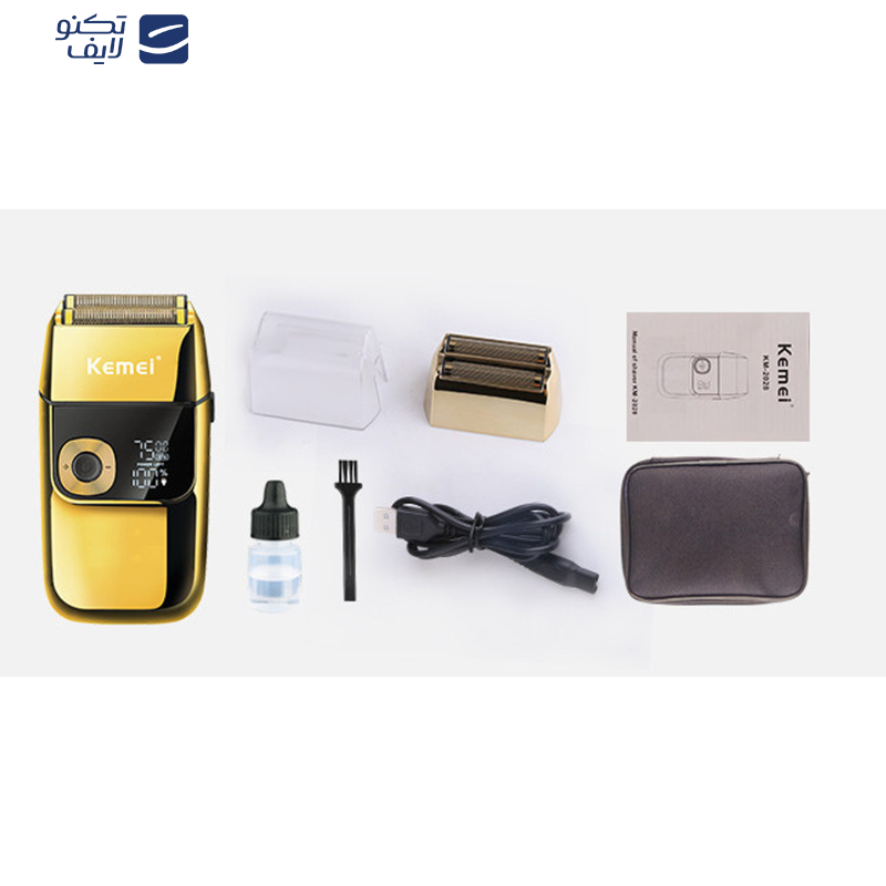 ماشین اصلاح موی سر و صورت کیمی مدل 2028، اصلاح به صورت خط زن، منبع انرژی با برق، تکنولوژی اصلاح به صورت برش مستقیم، مدت زمان شارژ 120 دقیقه و مدت زمان استفاده پس از شارژ 120 دقیقه، دارای نمایشگر دیجیتال برای میزان شارژ و سرعت، به همراه برس تمیزکننده ماشین اصلاح موی سر و صورت کیمی مدل 2028، اصلاح به صورت خط زن، منبع انرژی با برق، تکنولوژی اصلاح به صورت برش مستقیم، مدت زمان شارژ 120 دقیقه و مدت زمان استفاده پس از شارژ 120 دقیقه، دارای نمایشگر دیجیتال برای میزان شارژ و سرعت، به همراه برس تمیزکننده