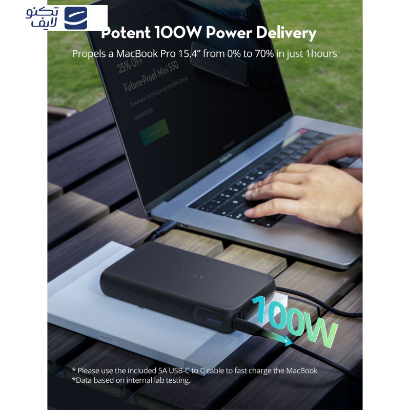 پاوربانک راو پاور مدل RP-PB232 ظرفیت 30000 میلی آمپر ساعت پاوربانک راو پاور مدل RP-PB232 ظرفیت 30000 میلی آمپر ساعت