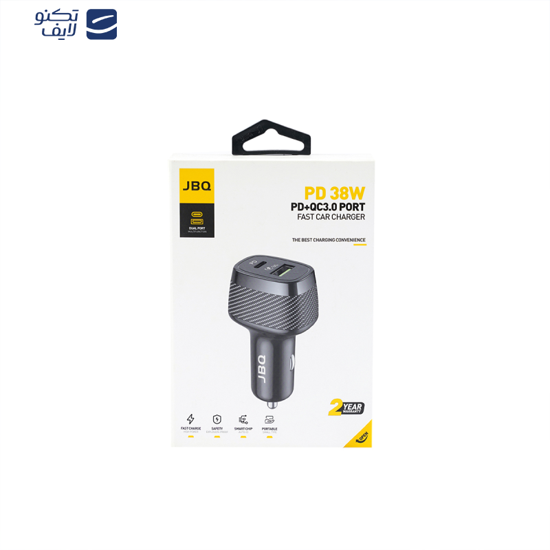 شارژر فندکی 38 وات جی بی کیو مدل CC-7382 شارژر فندکی 38 وات جی بی کیو مدل CC-7382