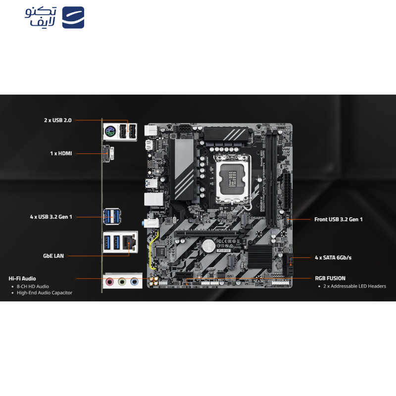 مادربرد گیگابایت مدل B860M K مادربرد گیگابایت مدل B860M K