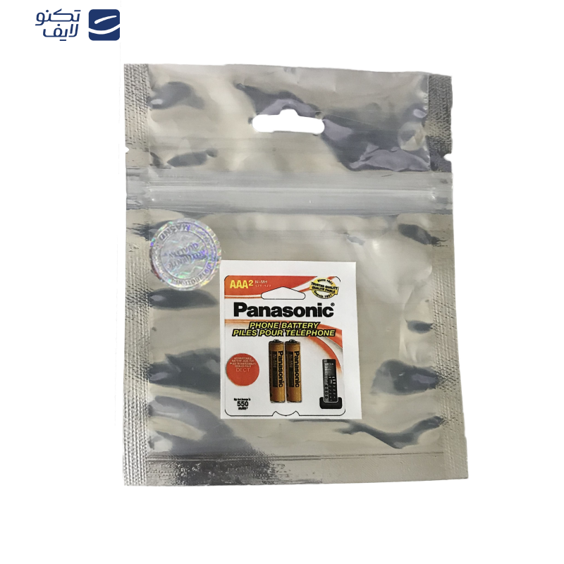 باتری نیم قلمی قابل شارژ پاناسونیک مدل (Ni-MH/HHR-65AAAB(HRMR03 بسته دو عددی