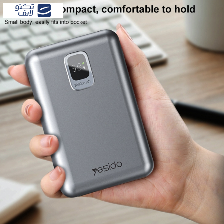 پاوربانک یسیدو مدل YP47 ظرفیت 20000 میلیآمپر ساعت پاوربانک یسیدو مدل YP47 ظرفیت 20000 میلیآمپر ساعت