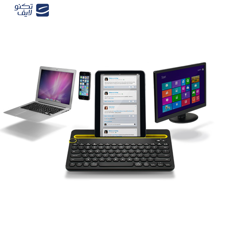 کیبورد بی سیم لاجیتک مدل K480، سوییچ ممبران ، TenKeyLess کیبورد بی سیم لاجیتک مدل K480، سوییچ ممبران ، TenKeyLess