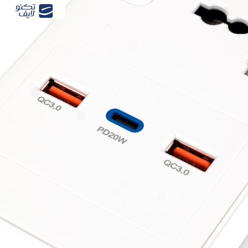 چندراهی برق هیسکا مدل CH-5518EU  چندراهی برق هیسکا مدل CH-5518EU