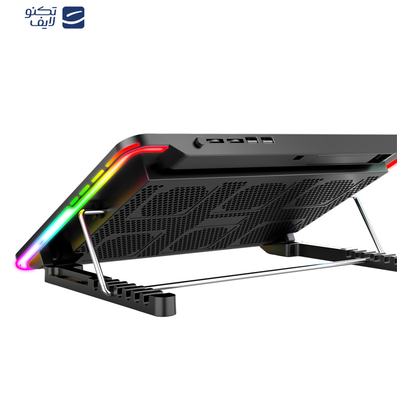 پایه خنک کننده لپ تاپ کول کلد مدل F5-RGB پایه خنک کننده لپ تاپ کول کلد مدل F5-RGB