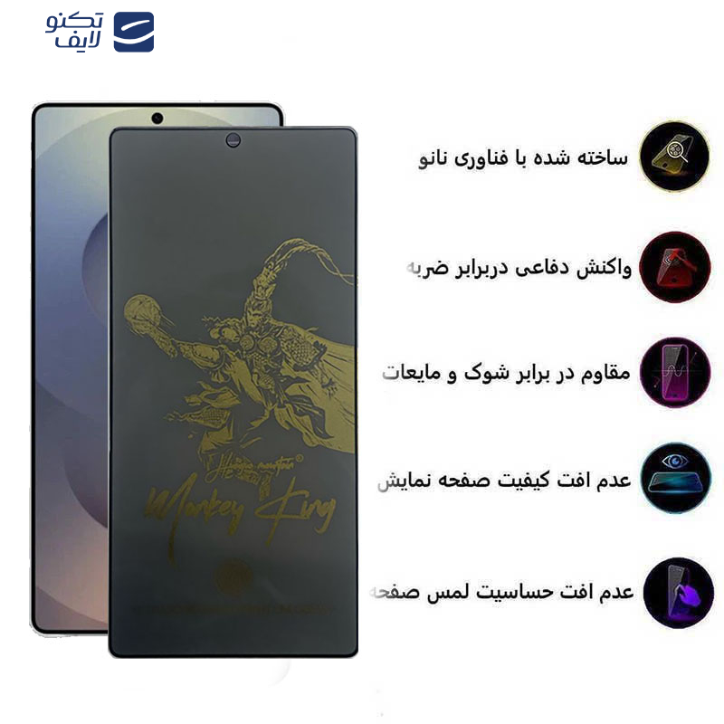 محافظ صفحه نمایش حریم شخصی اپیکوی مدل Monkey King مناسب برای گوشی موبایل سامسونگ Galaxy S25 Ultra محافظ صفحه نمایش حریم شخصی اپیکوی مدل Monkey King مناسب برای گوشی موبایل سامسونگ Galaxy S25 Ultra