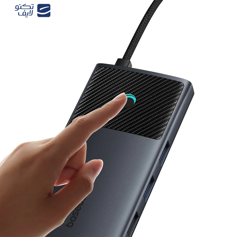 هاب 11 پورت USB-C بیسوس مدل BS-OH098 هاب 11 پورت USB-C بیسوس مدل BS-OH098
