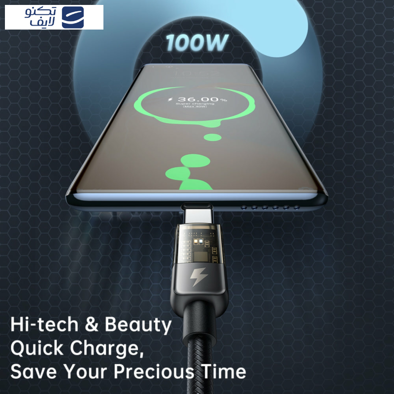 کابل تبدیل USB-C  مک دودو مدل CA-2840 طول 1.2 متر کابل تبدیل USB-C  مک دودو مدل CA-2840 طول 1.2 متر