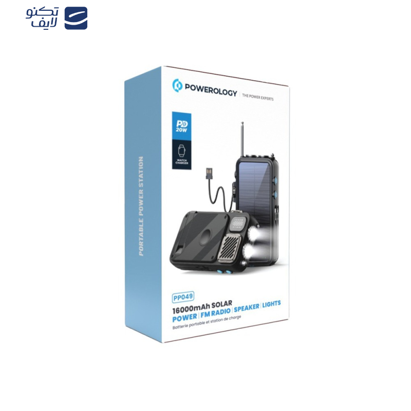 پاوربانک پاورولوژی مدل PP049 ظرفیت 16000 میلی آمپر ساعت پاوربانک پاورولوژی مدل PP049 ظرفیت 16000 میلی آمپر ساعت