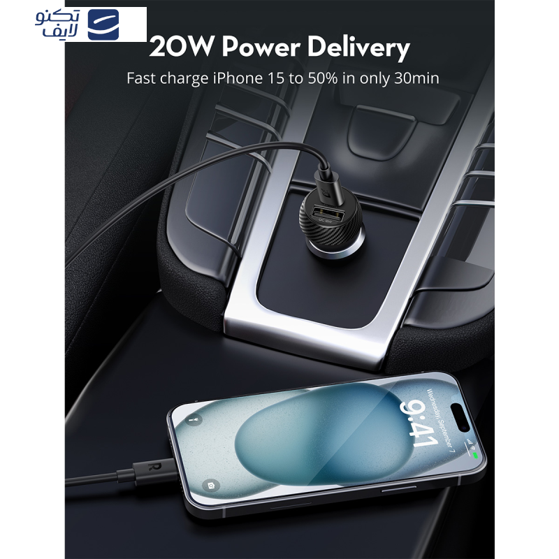 شارژر فندکی 20 وات راوپاور مدل RP-VC1016 شارژر فندکی 20 وات راوپاور مدل RP-VC1016