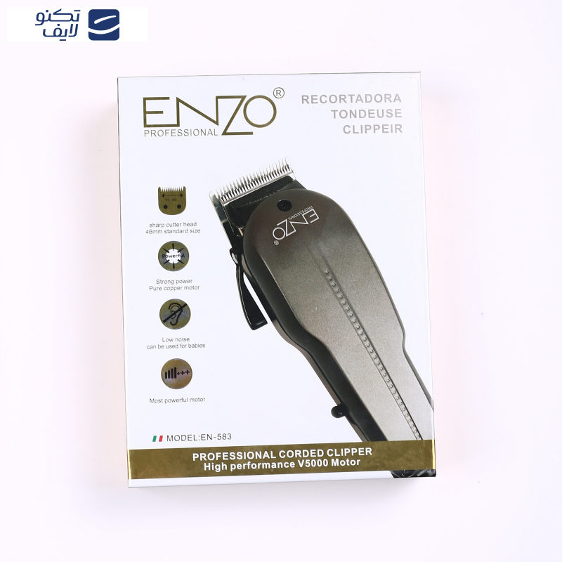 ماشین اصلاح موی سر و صورت انزو پروفیشینال مدل en-583 ماشین اصلاح موی سر و صورت انزو پروفیشینال مدل en-583