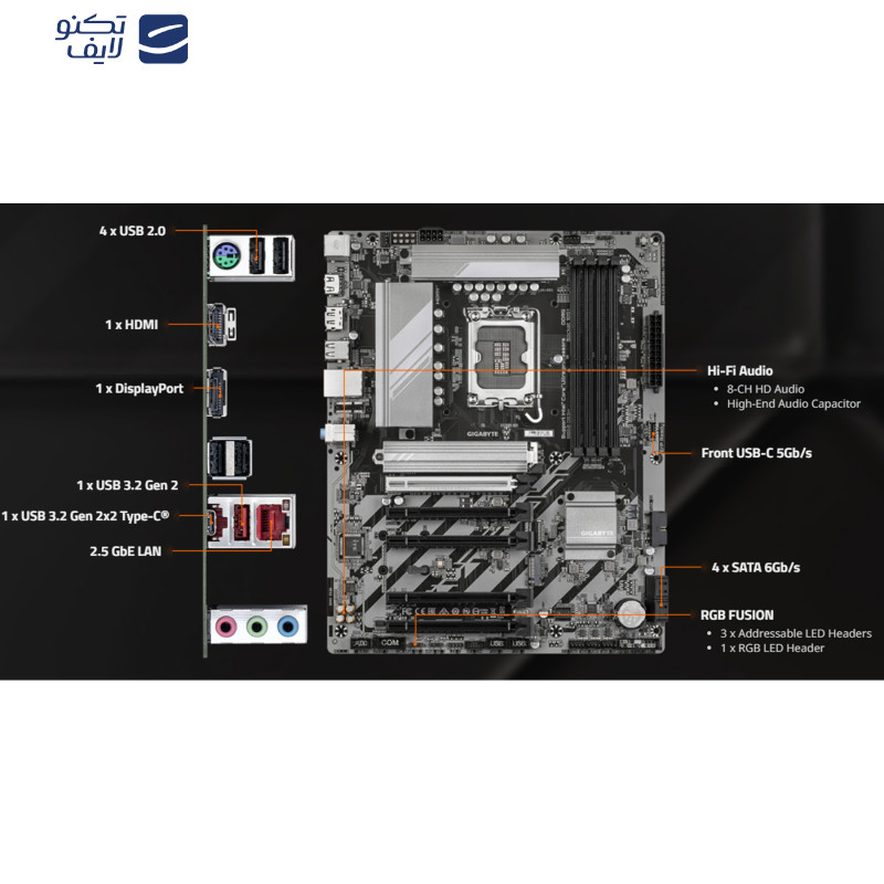 مادربرد گیگابایت مدل B860 DS3H مادربرد گیگابایت مدل B860 DS3H