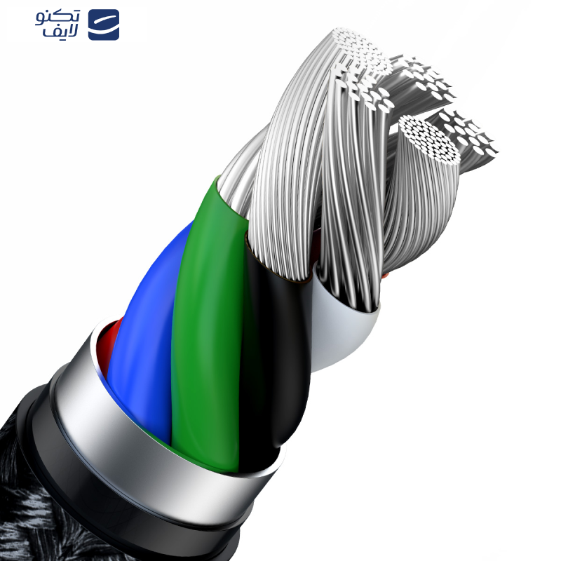 کابل تبدیل USB-C به لایتنینگ باسئوس مدل Cafule series metal data cable PD طول 2 متر کابل تبدیل USB-C به لایتنینگ باسئوس مدل Cafule series metal data cable PD طول 2 متر