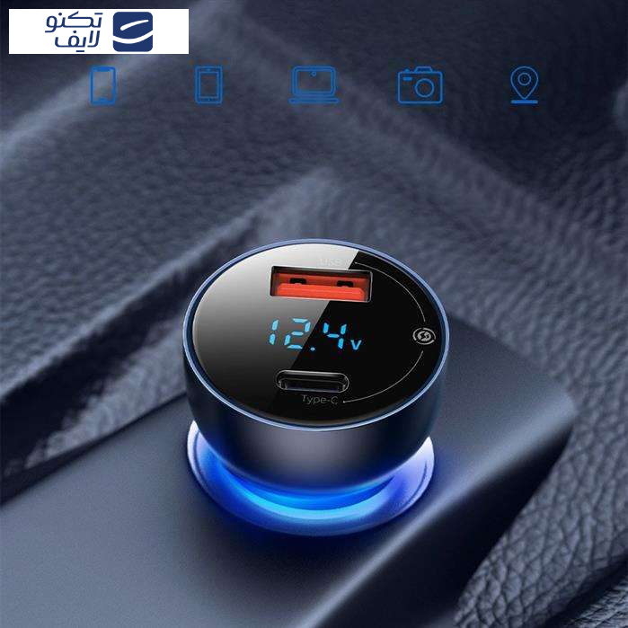 شارژر فندکی باسئوس مدل TZCCKX_0G به همراه کابل تبدیل USB-C شارژر فندکی باسئوس مدل TZCCKX_0G به همراه کابل تبدیل USB-C