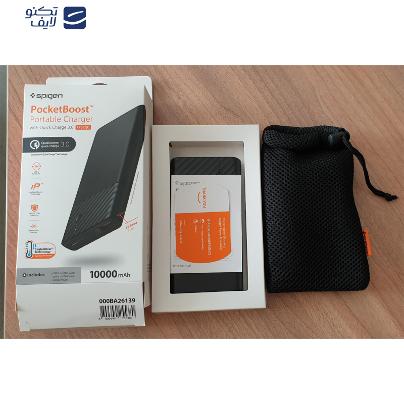 پاوربانک اسپیگن مدل PocketBoost ظرفیت 10000 میلی آمپر ساعت پاوربانک اسپیگن مدل PocketBoost ظرفیت 10000 میلی آمپر ساعت