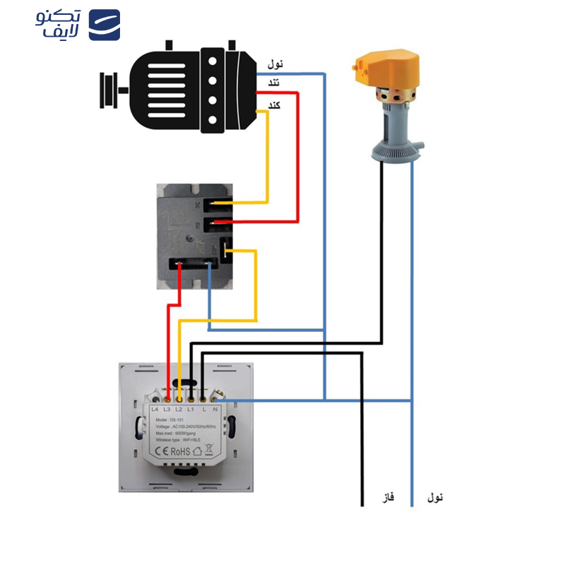 کلید هوشمند تویا مدل کولر آبی کد 22110112 کلید هوشمند تویا مدل کولر آبی کد 22110112