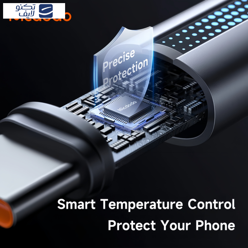 کابل تبدیل USB به USB-C مک دودو مدل CA-518 طول 1.2 متر کابل تبدیل USB به USB-C مک دودو مدل CA-518 طول 1.2 متر