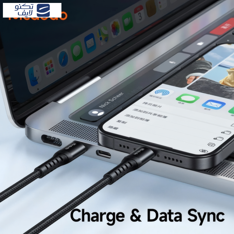 کابل USB-C مک دودو مدل Bending CA-564 طول 1 متر کابل USB-C مک دودو مدل Bending CA-564 طول 1 متر