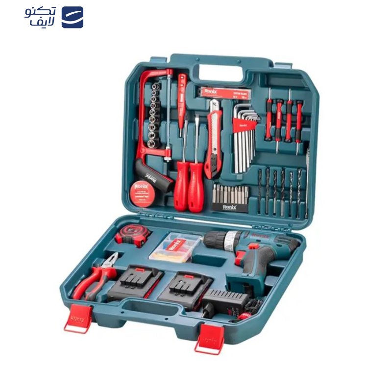 مجموعه 53 عددی پیچ گوشتی شارژی رونیکس مدل RS-8018 مجموعه 53 عددی پیچ گوشتی شارژی رونیکس مدل RS-8018