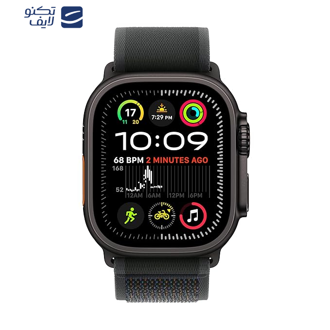 ساعت هوشمند اپل مدل Ultra 2 Black Titanium Case Trail Loop 49mm ساعت هوشمند اپل مدل Ultra 2 Black Titanium Case Trail Loop 49mm