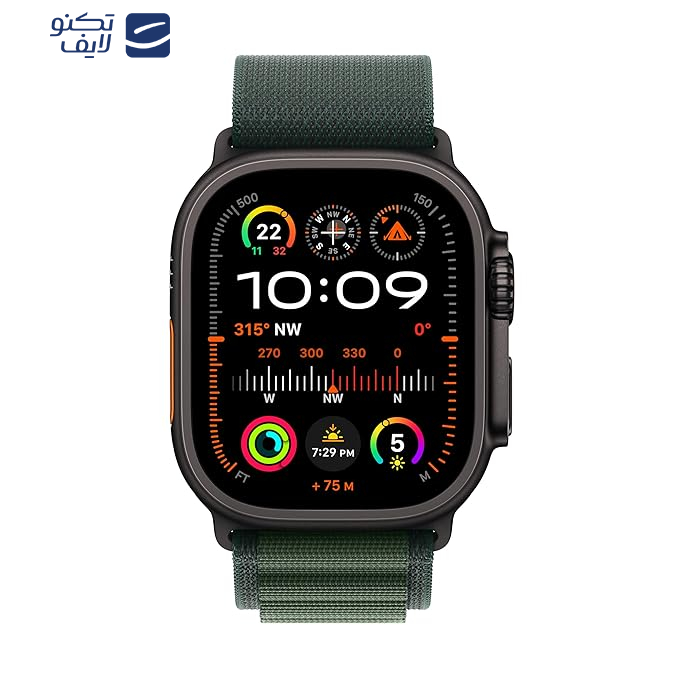 ساعت هوشمند اپل مدل Ultra 2 Black Titanium Case Alpine Loop 49mm  ساعت هوشمند اپل مدل Ultra 2 Black Titanium Case Alpine Loop 49mm