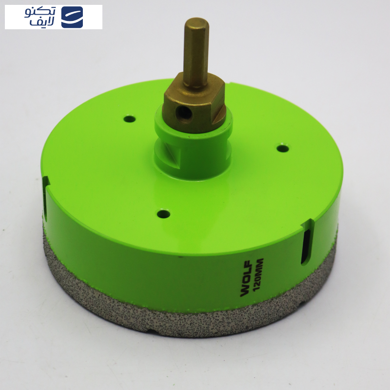 گردبر فرزی سنگ و سرامیک ولف مدل YP-0120  به همراه رابط تبدیل به دریل سایز 120 میلی متر  گردبر فرزی سنگ و سرامیک ولف مدل YP-0120  به همراه رابط تبدیل به دریل سایز 120 میلی متر
