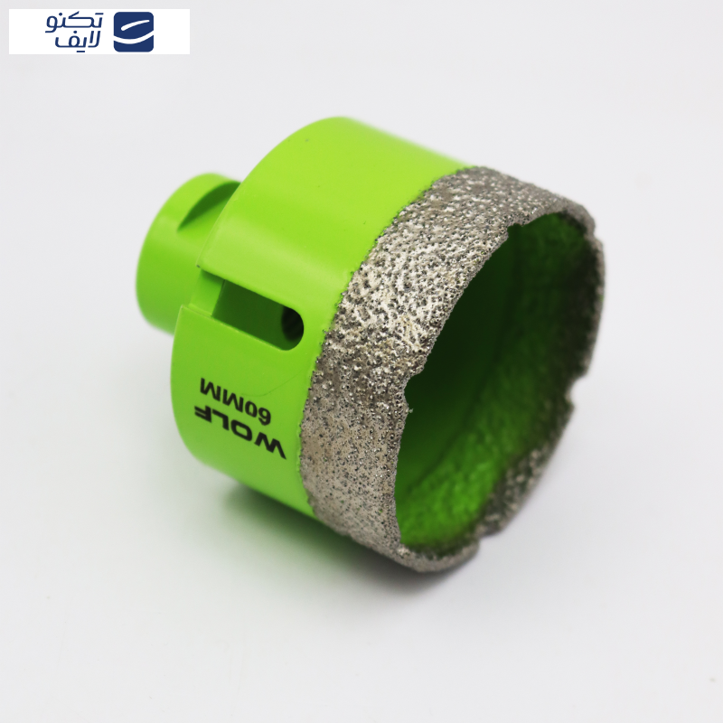 گردبر فرزی سنگ و سرامیک ولف مدل YP-060 به همراه رابط تبدیل به دریل  سایز 60 میلی متر  گردبر فرزی سنگ و سرامیک ولف مدل YP-060 به همراه رابط تبدیل به دریل  سایز 60 میلی متر