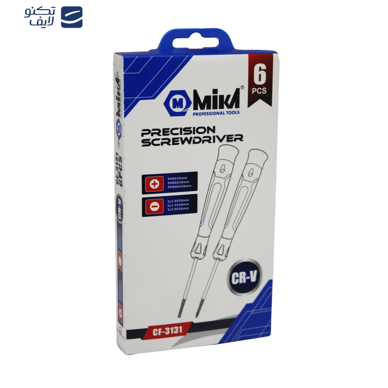 پیچ گوشتی موبایلی میکا مدل YP-CF-3131-6PCS بسته 6 عددی