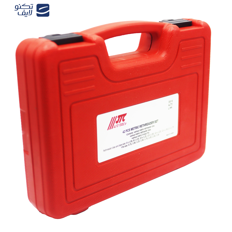 حدیده و قلاویز  جی تی سی مدل YP-JTC-3916-042به همراه سوهان دنده مجموعه 42 عددی  حدیده و قلاویز  جی تی سی مدل YP-JTC-3916-042به همراه سوهان دنده مجموعه 42 عددی