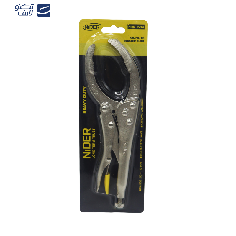 انبر قفلی فیلتر بازکن نیدر مدل YP-NDR-1504-50-110MM سایز 10 اینچ  انبر قفلی فیلتر بازکن نیدر مدل YP-NDR-1504-50-110MM سایز 10 اینچ