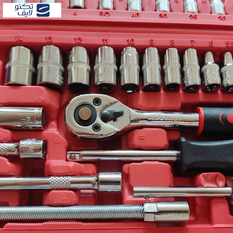 آچار بکس مدل 46-PCS مجموعه 46 عددی  آچار بکس مدل 46-PCS مجموعه 46 عددی