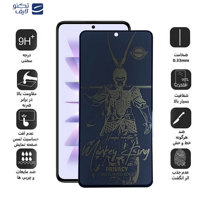 محافظ صفحه نمایش اپیکوی مدل wukong privacy مناسب برای گوشی موبایل شیائومی Redmi K60 Pro / Redmi K60 / Redmi K60E / K60 Ultra محافظ صفحه نمایش اپیکوی مدل wukong privacy مناسب برای گوشی موبایل شیائومی Redmi K60 Pro / Redmi K60 / Redmi K60E / K60 Ultra