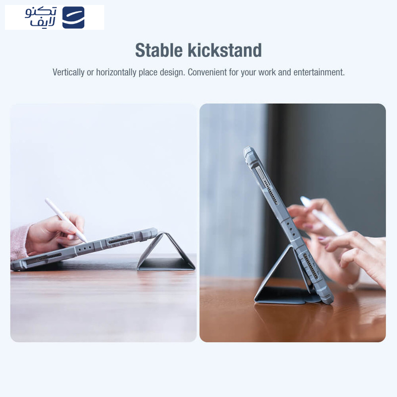 کیف کلاسوری نیلکین مدل Camshield Bumper Leather مناسب برای تبلت اپل  (iPad A16/ iPad 11 (2025) / iPad 10/ iPad 10.9 (2022 کیف کلاسوری نیلکین مدل Camshield Bumper Leather مناسب برای تبلت اپل  (iPad A16/ iPad 11 (2025) / iPad 10/ iPad 10.9 (2022