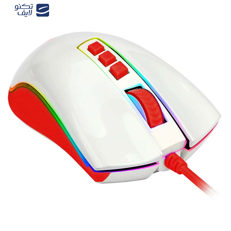 ماوس ردراگون مدل Redragon COBRA Red White M711C ماوس ردراگون مدل Redragon COBRA Red White M711C