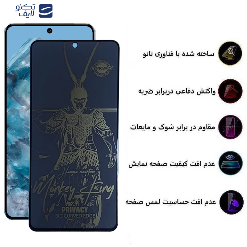 محافظ صفحه نمایش حریم شخصی اپیکوی مدل wukong privacy مناسب برای گوشی موبایل گوگل Pixel 8 Pro/ 7 Pro/9 pro XL محافظ صفحه نمایش حریم شخصی اپیکوی مدل wukong privacy مناسب برای گوشی موبایل گوگل Pixel 8 Pro/ 7 Pro/9 pro XL
