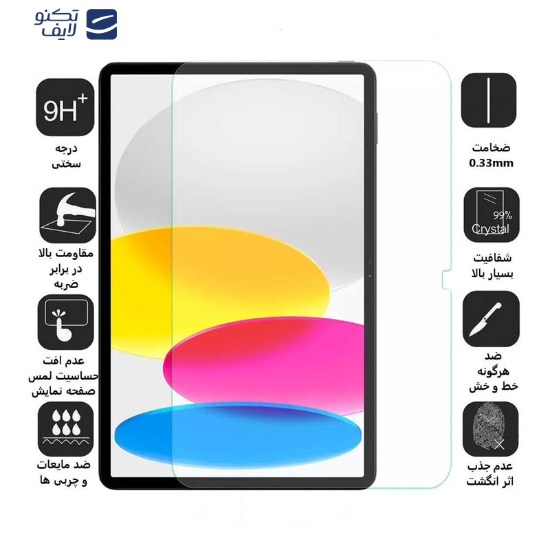 محافظ صفحه نمایش بوف مدل 5D مناسب برای تبلت اپل  (iPad A16/ iPad 11 (2025) / iPad 10/ iPad 10.9 (2022 محافظ صفحه نمایش بوف مدل 5D مناسب برای تبلت اپل  (iPad A16/ iPad 11 (2025) / iPad 10/ iPad 10.9 (2022