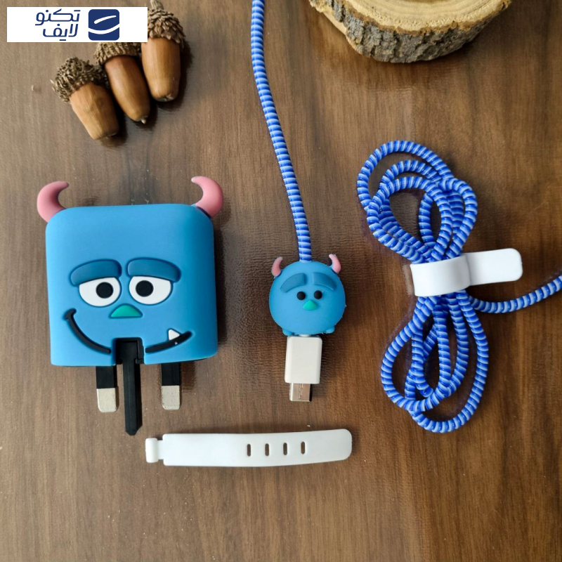 محافظ کابل و شارژر دیواری سانیلند طرح سالیوان مجموعه 4 عددی محافظ کابل و شارژر دیواری سانیلند طرح سالیوان مجموعه 4 عددی