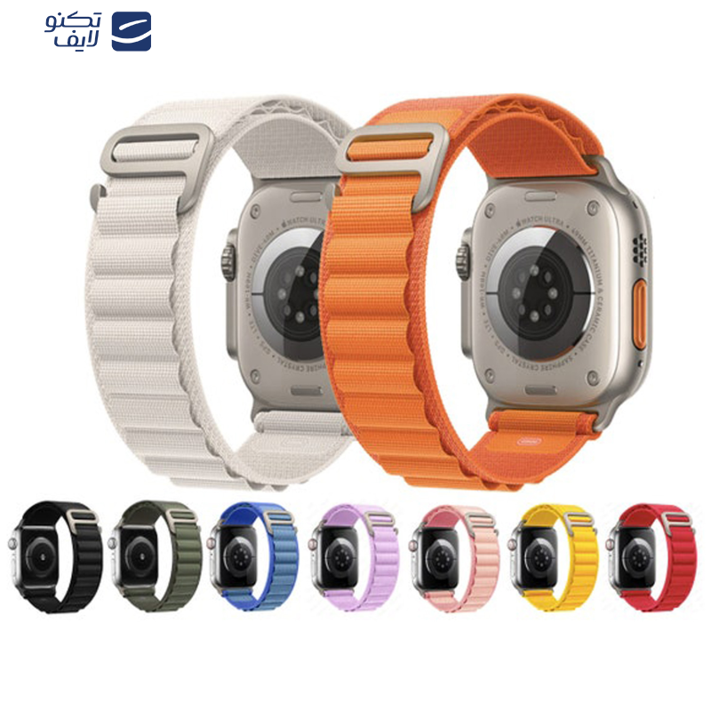 بند مدل Alpine Loop کد HDR مناسب برای اپل واچ سری 1/2/3/4/5/6/7/8/SE سایز 38/40/41 میلی متری