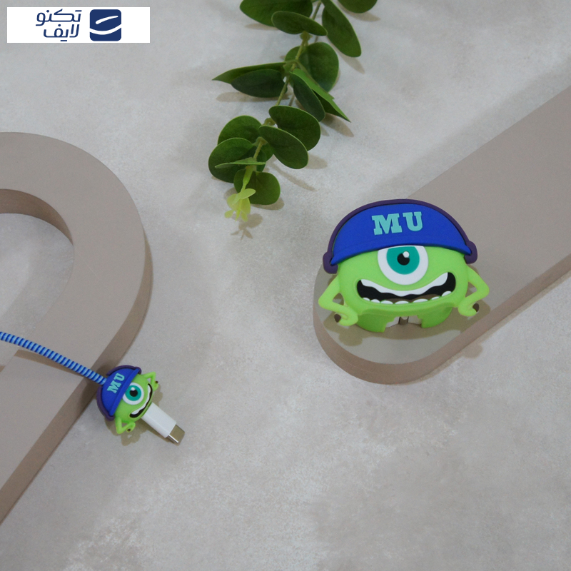 محافظ کابل وال کیس طرح مایک به همراه محافظ شارژر دیواری مجموعه 4 عددی محافظ کابل وال کیس طرح مایک به همراه محافظ شارژر دیواری مجموعه 4 عددی