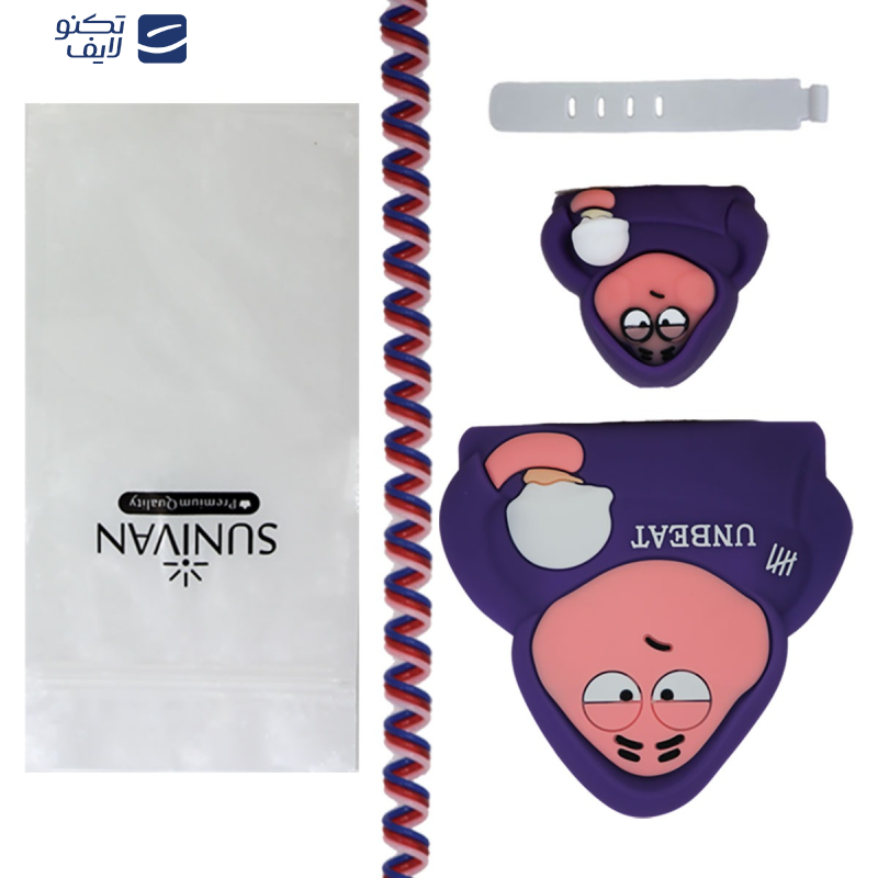 محافظ کابل سانیوان طرح عروسکی فانتزی پاتریک به همراه محافظ شارژر دیواری مجموعه 4 عددی محافظ کابل سانیوان طرح عروسکی فانتزی پاتریک به همراه محافظ شارژر دیواری مجموعه 4 عددی