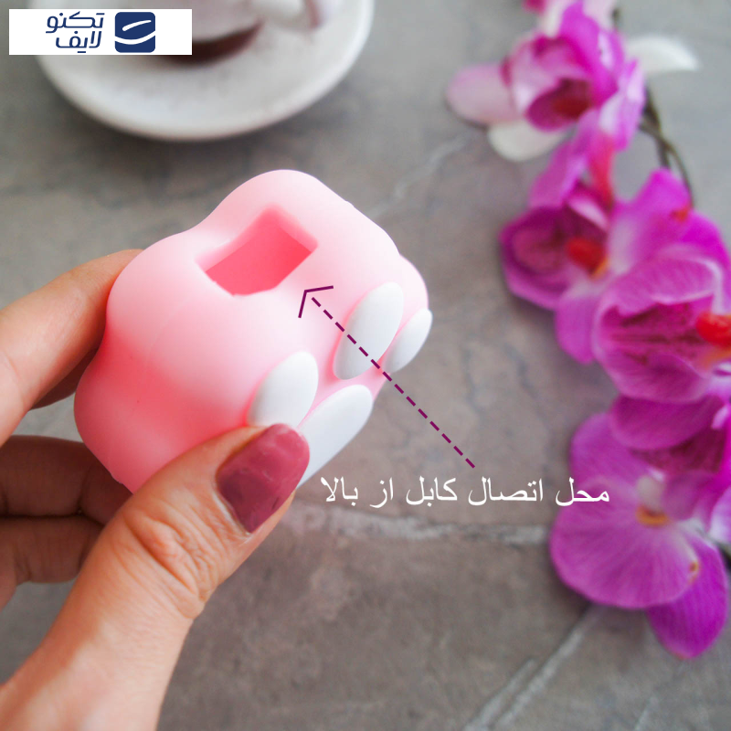 محافظ کابل طرح فانتزی پنجه مدل CatPaw-Cover به همراه محافظ شارژر دیواری مجموعه 4 عددی محافظ کابل طرح فانتزی پنجه مدل CatPaw-Cover به همراه محافظ شارژر دیواری مجموعه 4 عددی